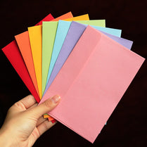 10Pcs/Pack Kraft Black Paper Envelope Message Card Letter Stationary Storage Paper Gift Candy Kraft Blank Envelope 16cmx10.8cm