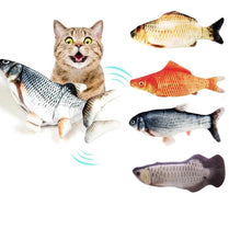 Electronic Cat Toy 3D Fish Electric USB Charging Simulation Fish Toys for Cats Pet Playing Toy Cat Supplies Juguetes Para Gatos