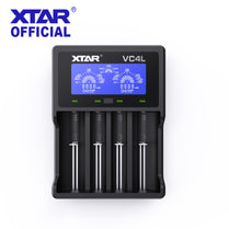18650 Charger XTAR VC4L 4 Bays Battery Charger Display 2021 NEW Type C Charging 21700 Li-ION Batteries USB Battery Charger VC4 L