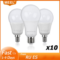 10 pcs LED Lamp E27 E14 220V 240V Lampada Ampoule Bombilla Real Power 3W 5W 7W 9W 12W 15W LED Bulb Lamp Smart IC Light