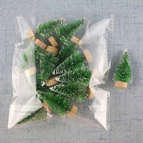 12-Piece Mini Christmas Tree Sisal Silk Cedar Decoration Small Christmas Tree Mini webstore.myshopbox.net